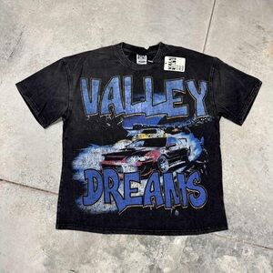 The Valley Brand Men Graphic T-Shirt - Black and Blue